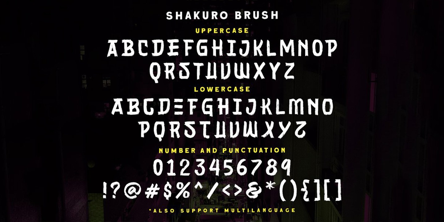 Shakuro Brush Regular Font preview
